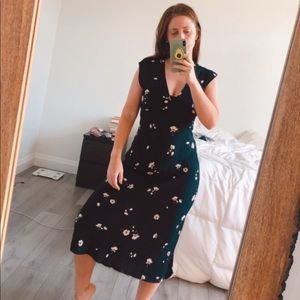 Floral Dynamite MIDI Dress